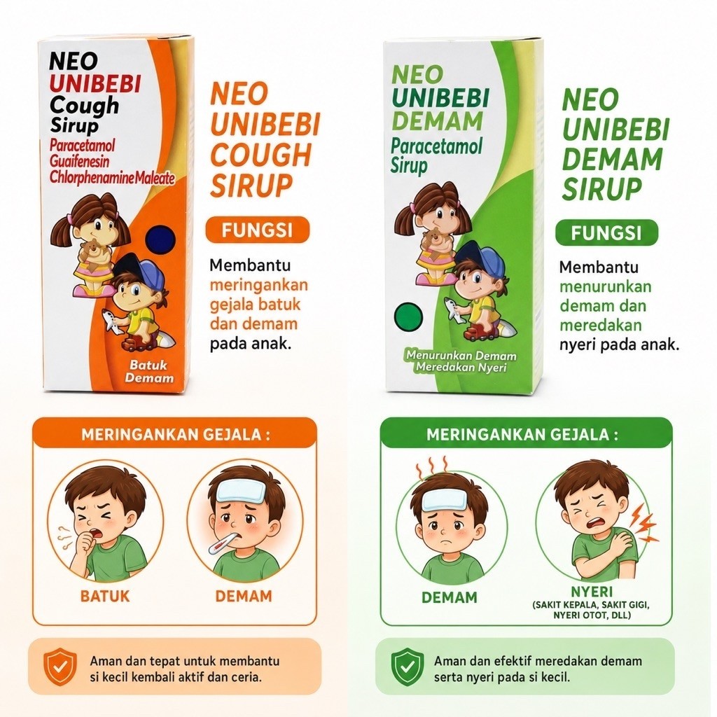 Neo Unibebi Sirup Cough & Demam 60 ml