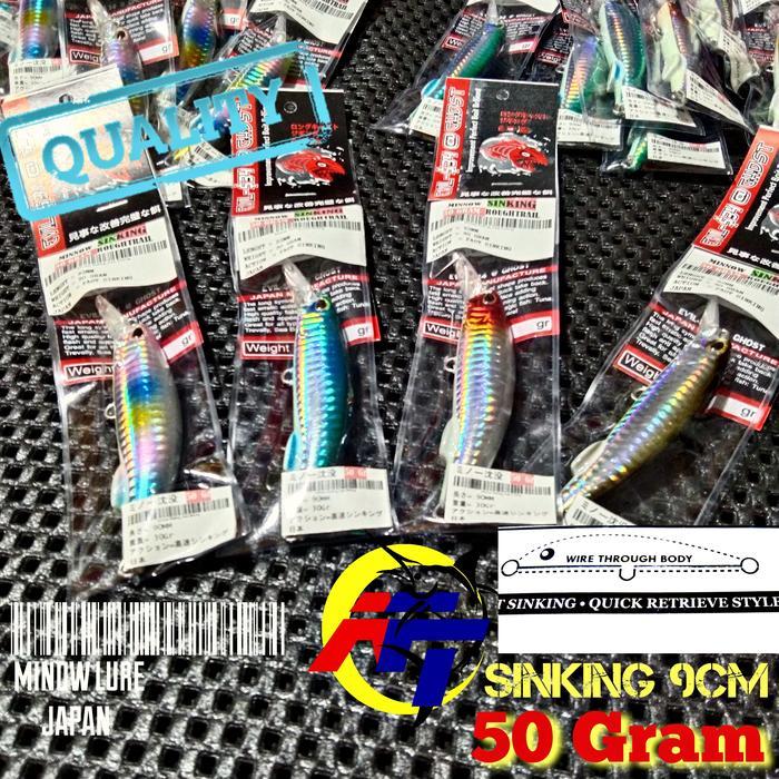 LURE MINNOW casting SINKING 50 GRM EX DUEL STROM ROUGTAIL - Rainbow gid