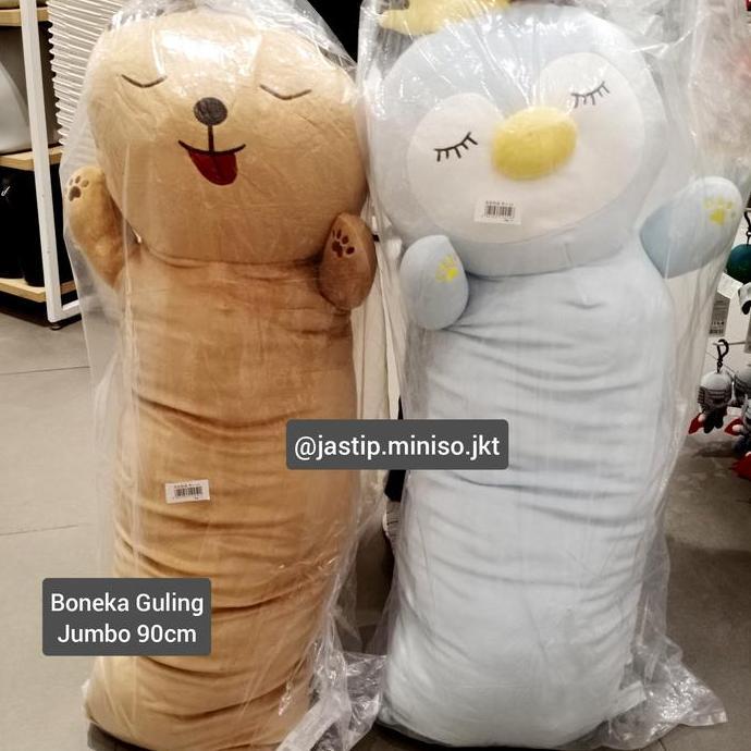 MINISO  BONEKA GULING JUMBO Deer / Dino / Penguin / Doggy (90cm)