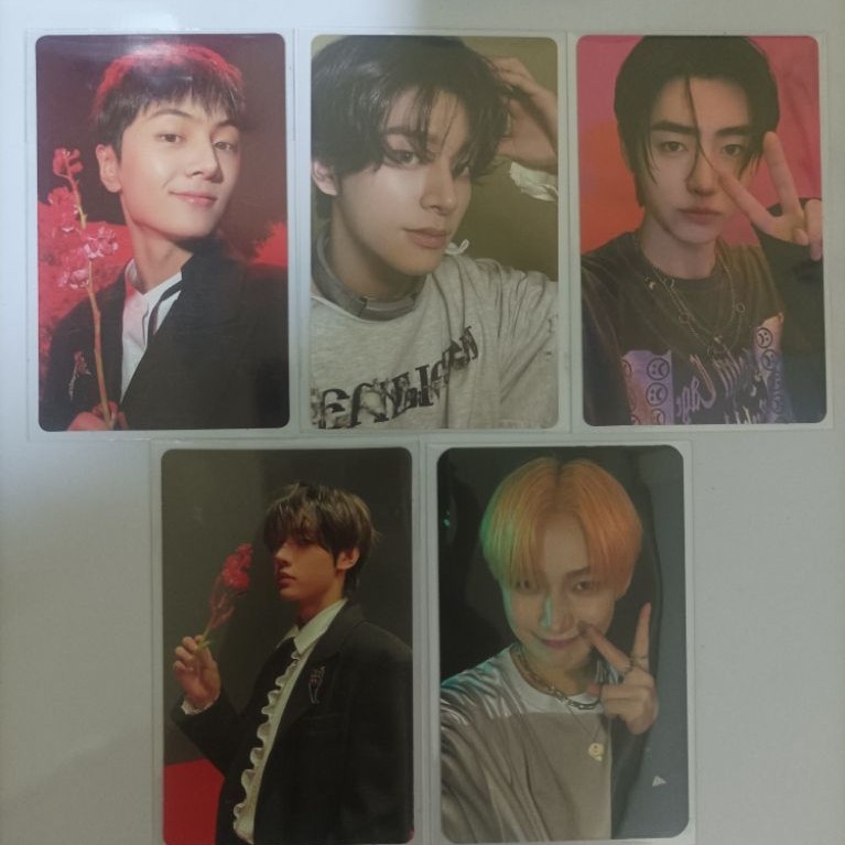 photocard official enhypen || jay jake sunghoon sunoo manifesto m2u ld darkblood orangeblood desireu
