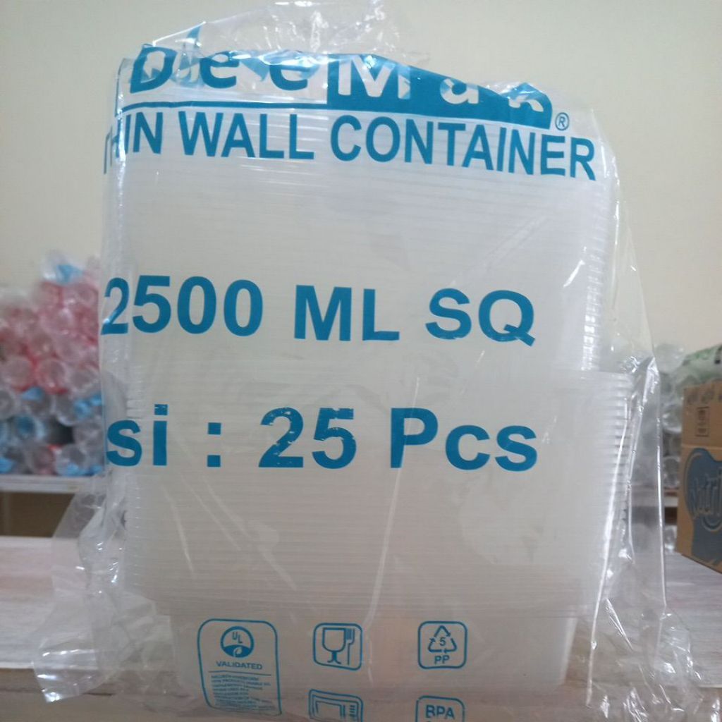 THINWALL DM 2500ML ISI 25 PCS