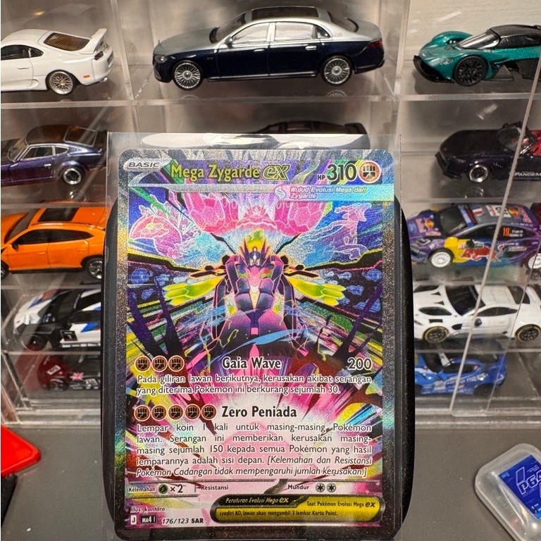 Pokemon TCG Mega Zygarde EX SAR Mint Kondisi bagus Pokemon kartu