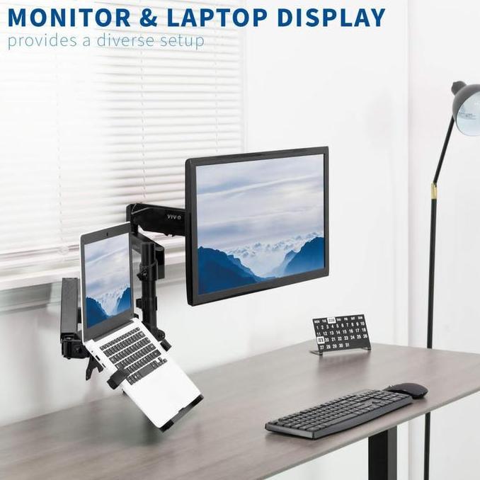 Bracket Monitor Dual Arm Monitor Dan Laptop Gas-Strut Flexi Mount