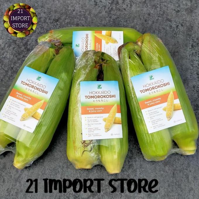 Jagung Hokkaido Tomorokoshi Sweet Crunchy & Juice Corn 2 Pics | 1 Pack