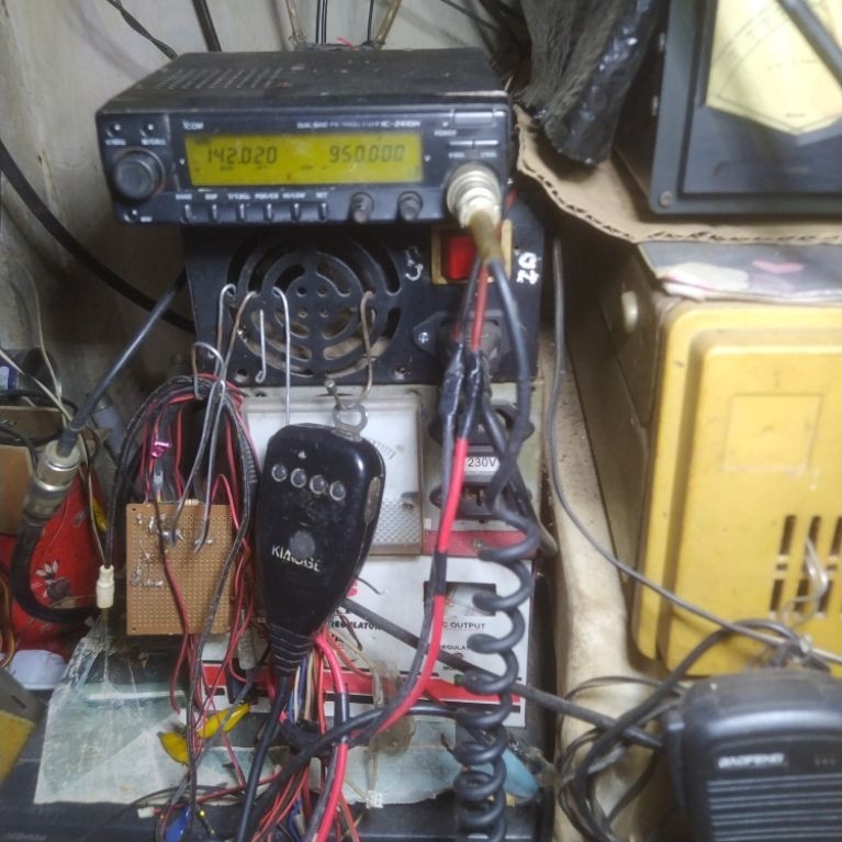 ICOM  IC -  2410 h. -  2 Band VHF Radio  Murah Dobel UHF power daya 40 watt