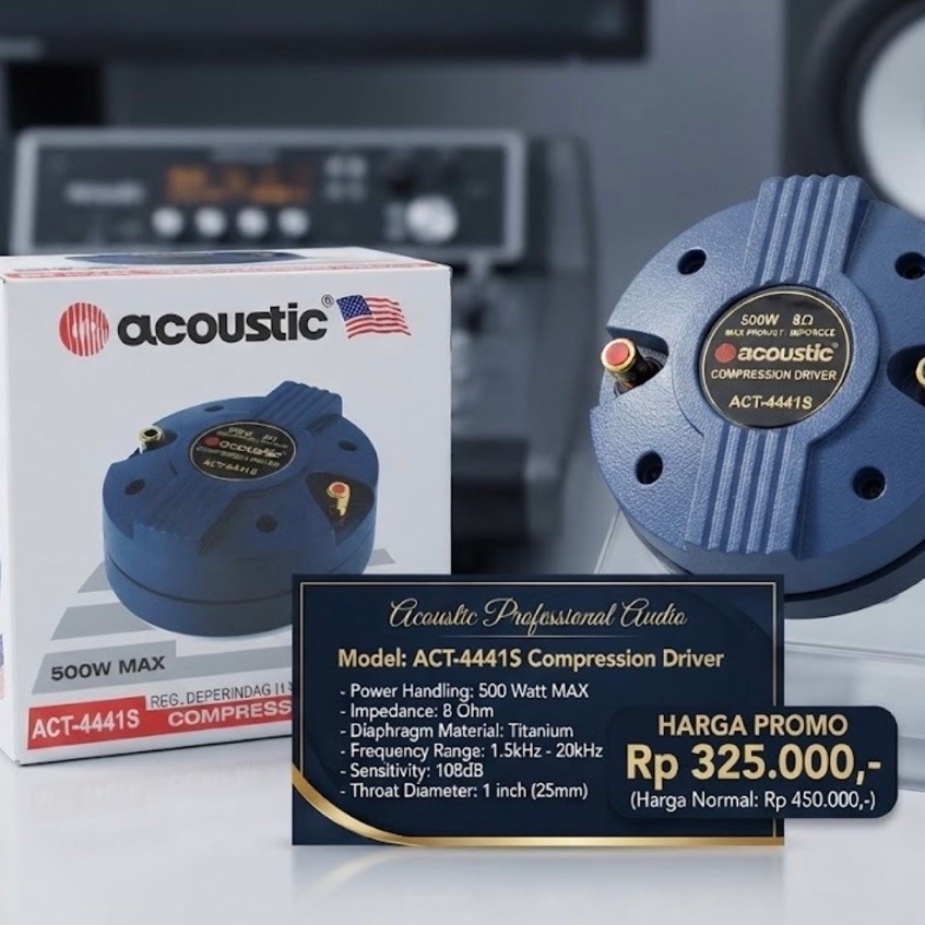 Driver Tweeter Acoustic 500watt ACT-4441S Harga promo