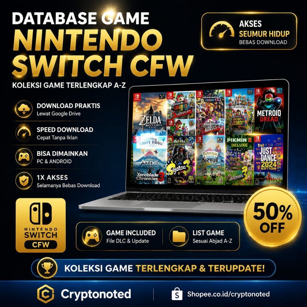DATABASE LINK DOWNLOAD NINTENDO SWITCH CFW GAME BISA EMULATOR