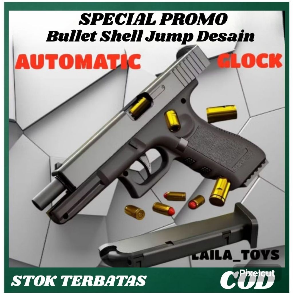 Mainan Anak GUN SHELL THROWING Mainan Tembakan Soft Bullet Tembakan Anak Laki Laki//MAINAN PISTOL PI