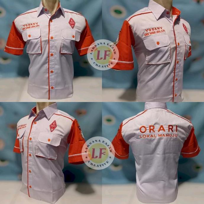 baju pdh ORARI nasional lengkap tulisan belakang Seragam Pendek