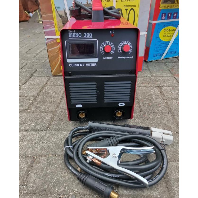 MESIN LAS INVERTER 300 A RHINO TRAFO LAS MMA 300