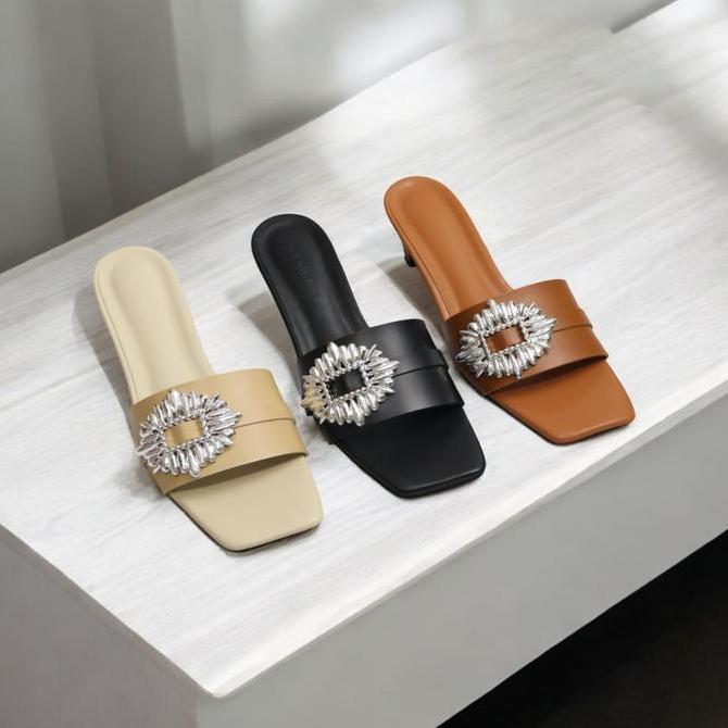 Segajang Collection Arsy Sandal Heels Wanita 3 Cm Sendal