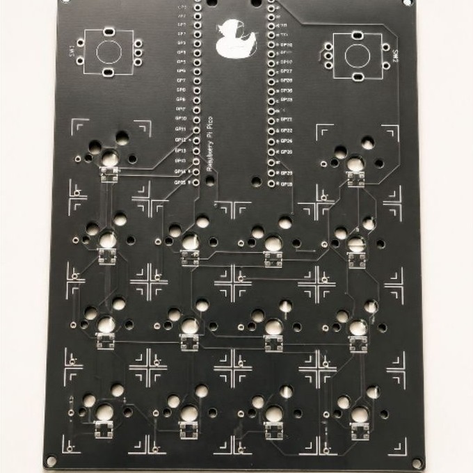 Board PCB macropad Rasberry Pi Pico, hotswap dan rgb