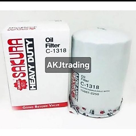 C-1318 Oil Fiter oli c-1318 sakura filter oli Hino Dutro Dyna