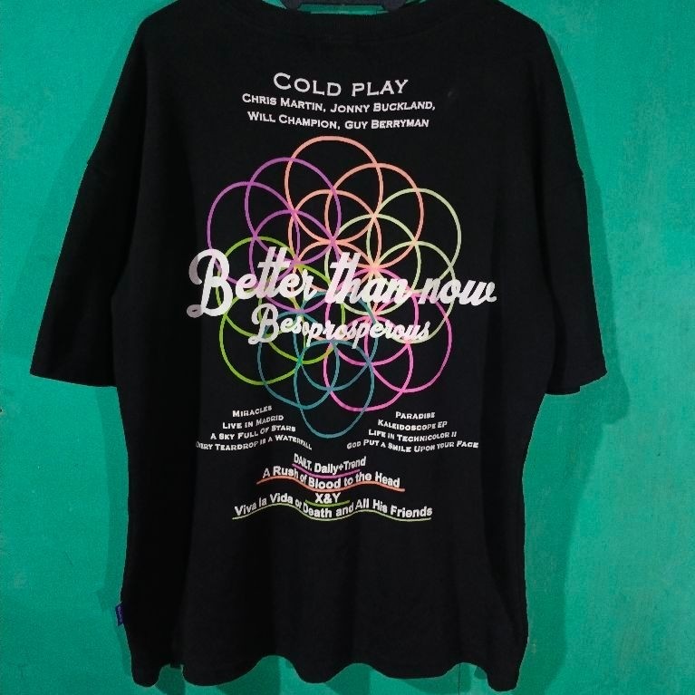 Kaos band Tee ColdPlay