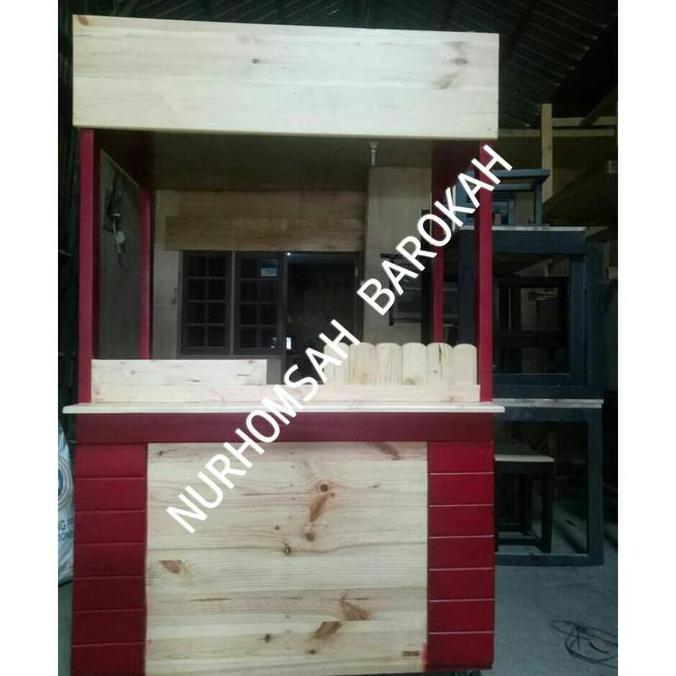 Terlaris Booth Kayu / Booth / Booth Jati Belanda / Gerobak Kayu /