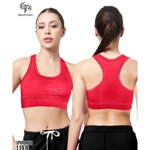 Terlaris Sport Bra Wanita Olahraga Gym Model Basic By Sixpack B