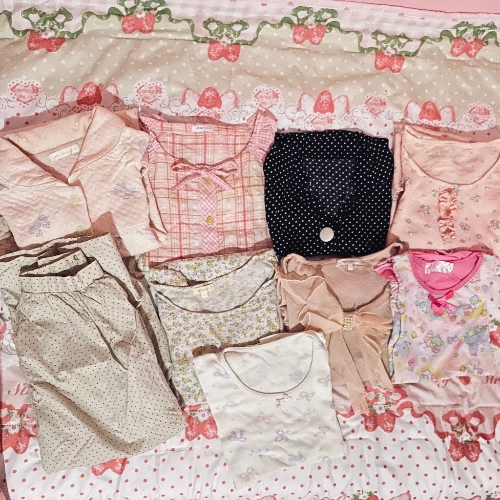 BATCH 05 | baby doll coquette graphic tee longsleve baby doll milkmaid sawako shoujo vintage  coquet