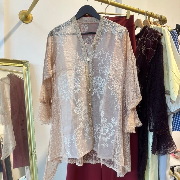 outer renda chantilly baju lebaran baju pesta