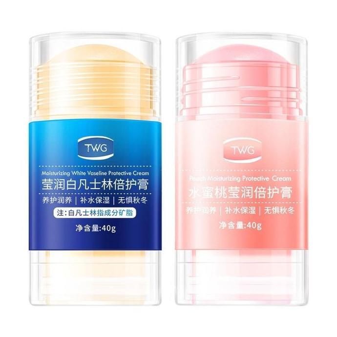TWG Peach Moisturizing Cream Pelembab Kaki Pecah Dan Kering Double Care 40g Stick Ultra Asam Amino A