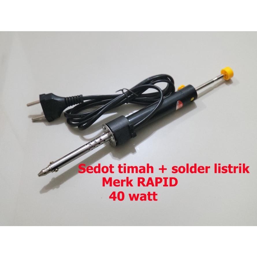 Desoldering Iron 40w rapid Penyedot timah pemanas timah sedot solder