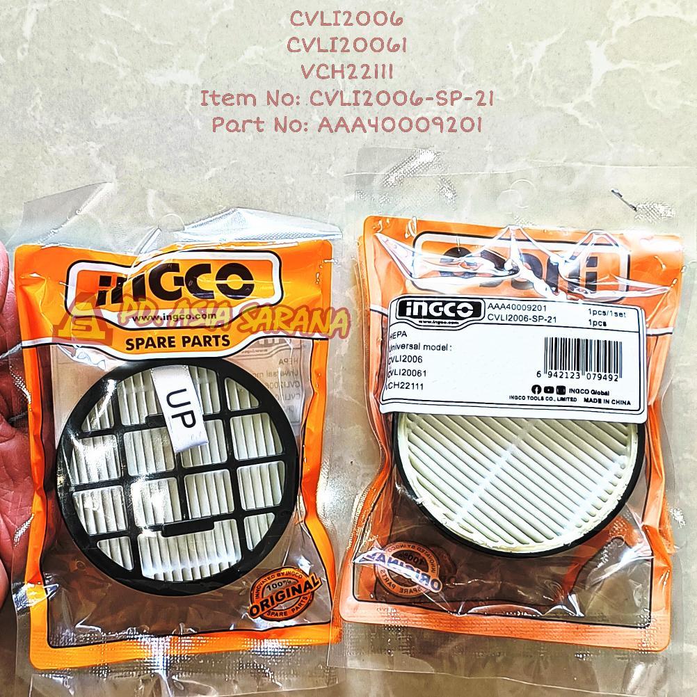 Saringan Hepa Filter Ingco Cvli2006-Sp-21 Mesin Vacuum Cleaner Aaa40009201 Co