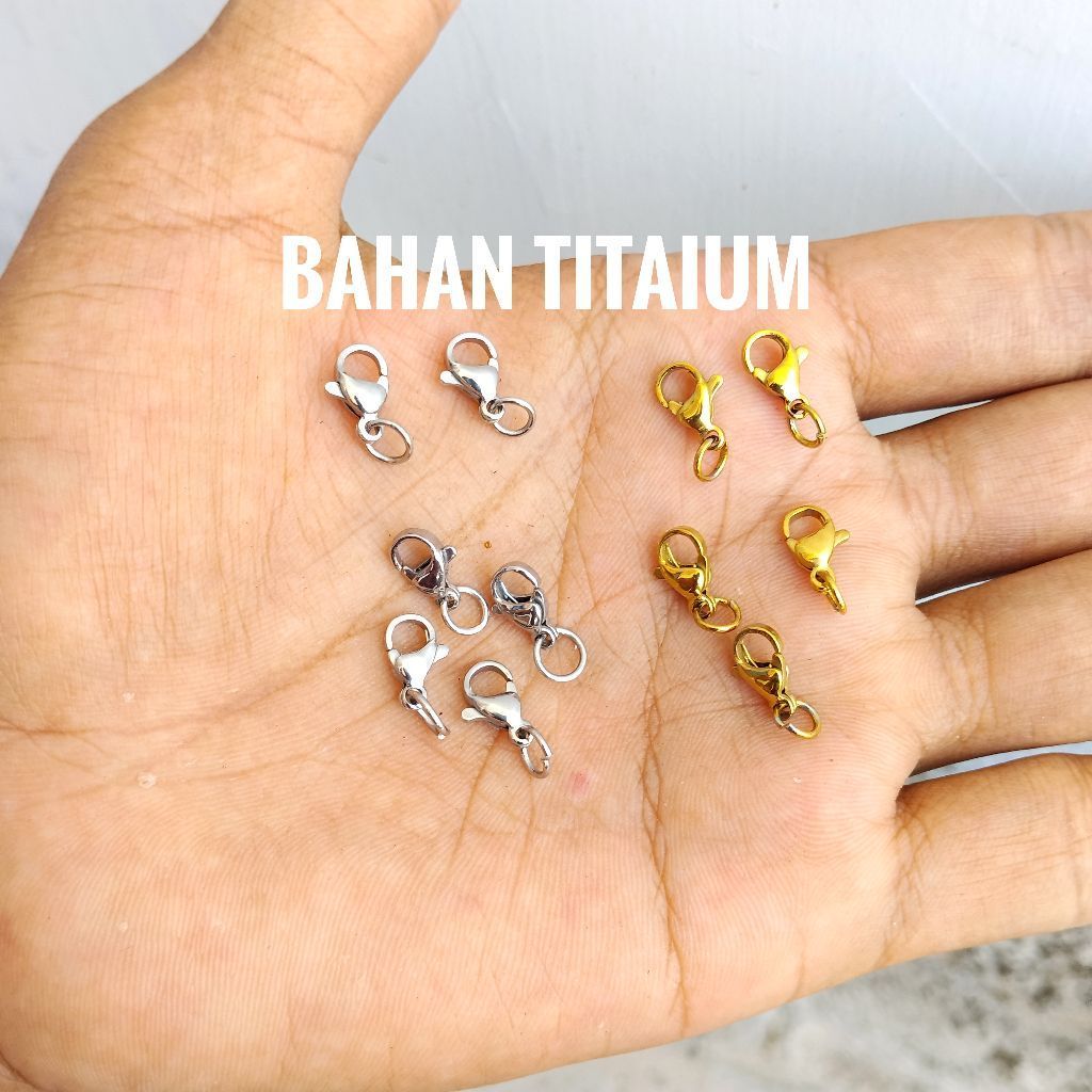 Cantolan Kalung Model Capit Bahan Titanium Ori