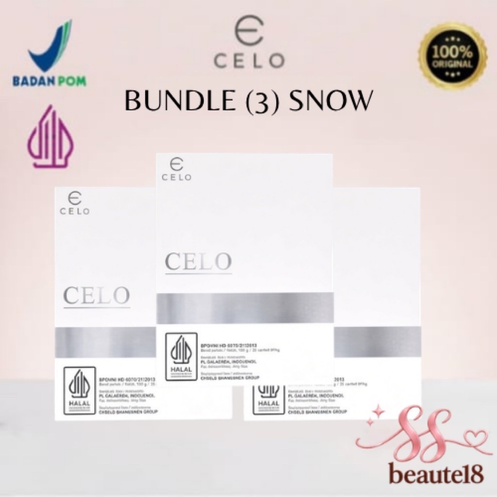 (READY STOK) [NEW FORMULA] CELO SNOW DRINK L - 3 BOX CELO SNOWHITE
