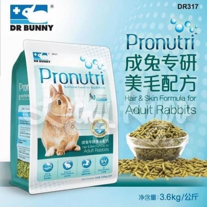 DR317 Dr Bunny Pronutri Hair & Skin Adult Rabbit 3.6kg Makanan Kelinci