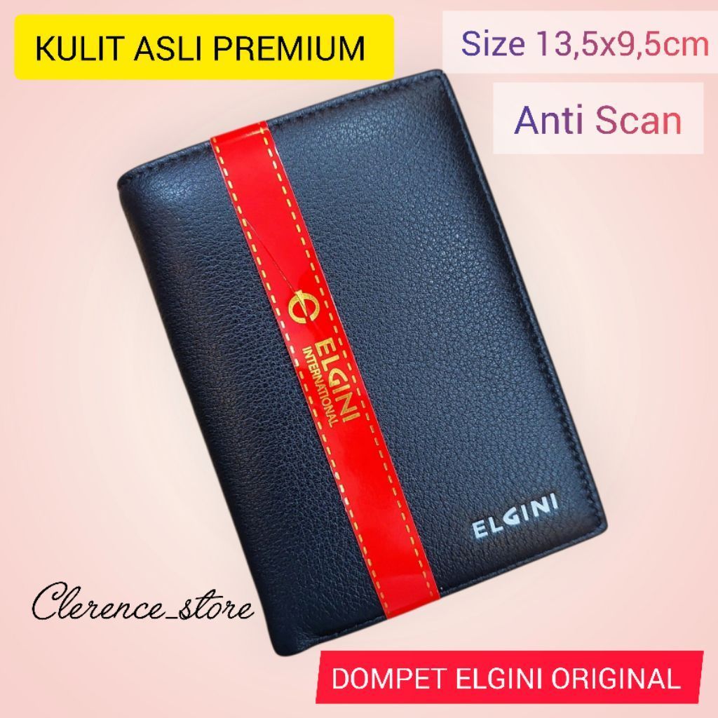 PROMO Dompet Pria Kulit Asli Premium Size Besar - Dompet Elgini Original 017