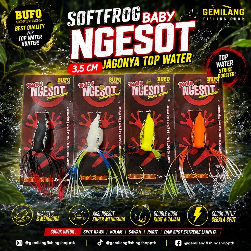 SOFTFROG BUFO BABY NGESOT 3,5CM