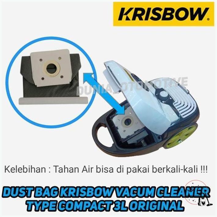 Kantong Debu Krisbow Dry Vacum Cleaner Compact 3L Ori Terbaru
