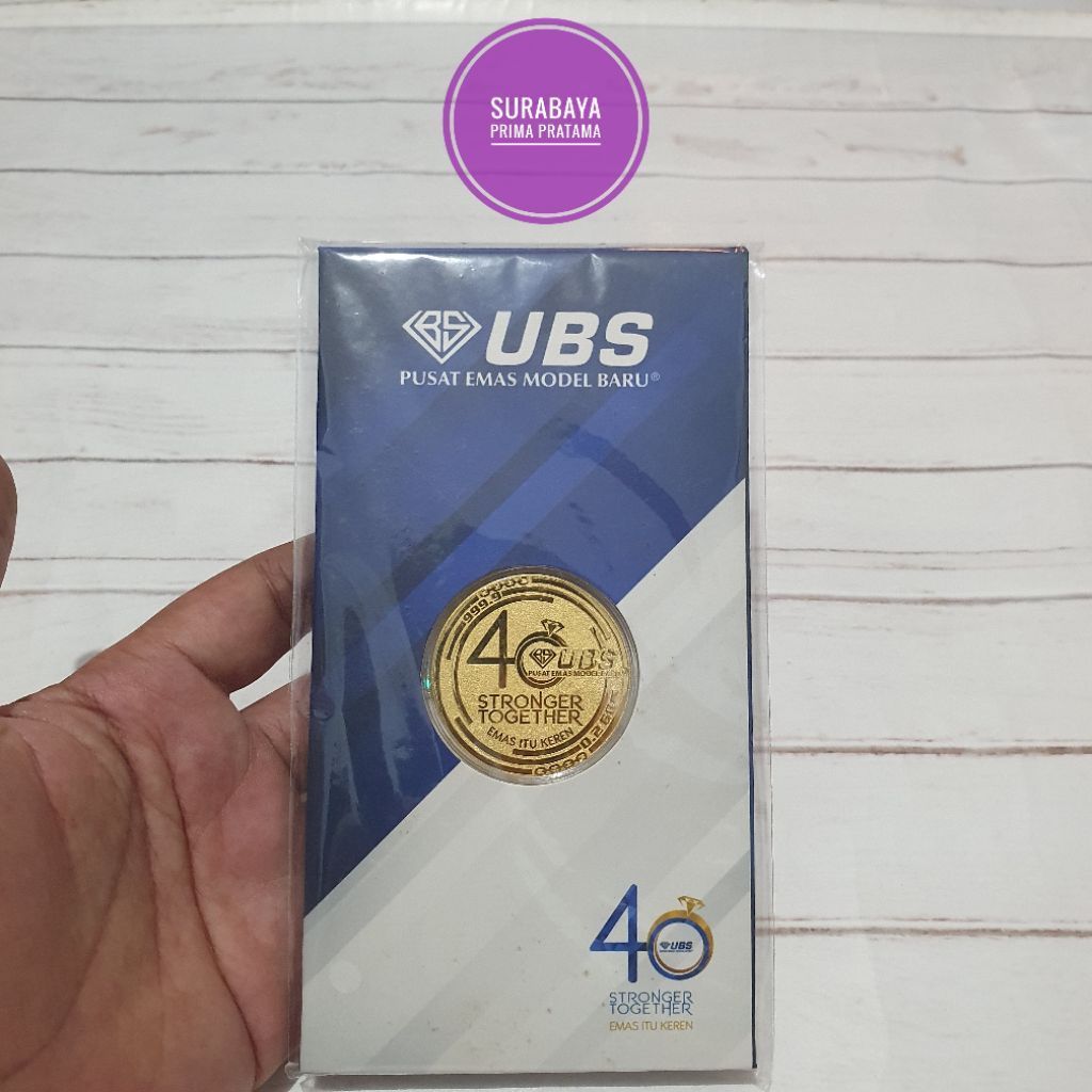 LM Logam Mulia Emas UBS 40 Years Anniversary  0,2 / 0.2 gr gram