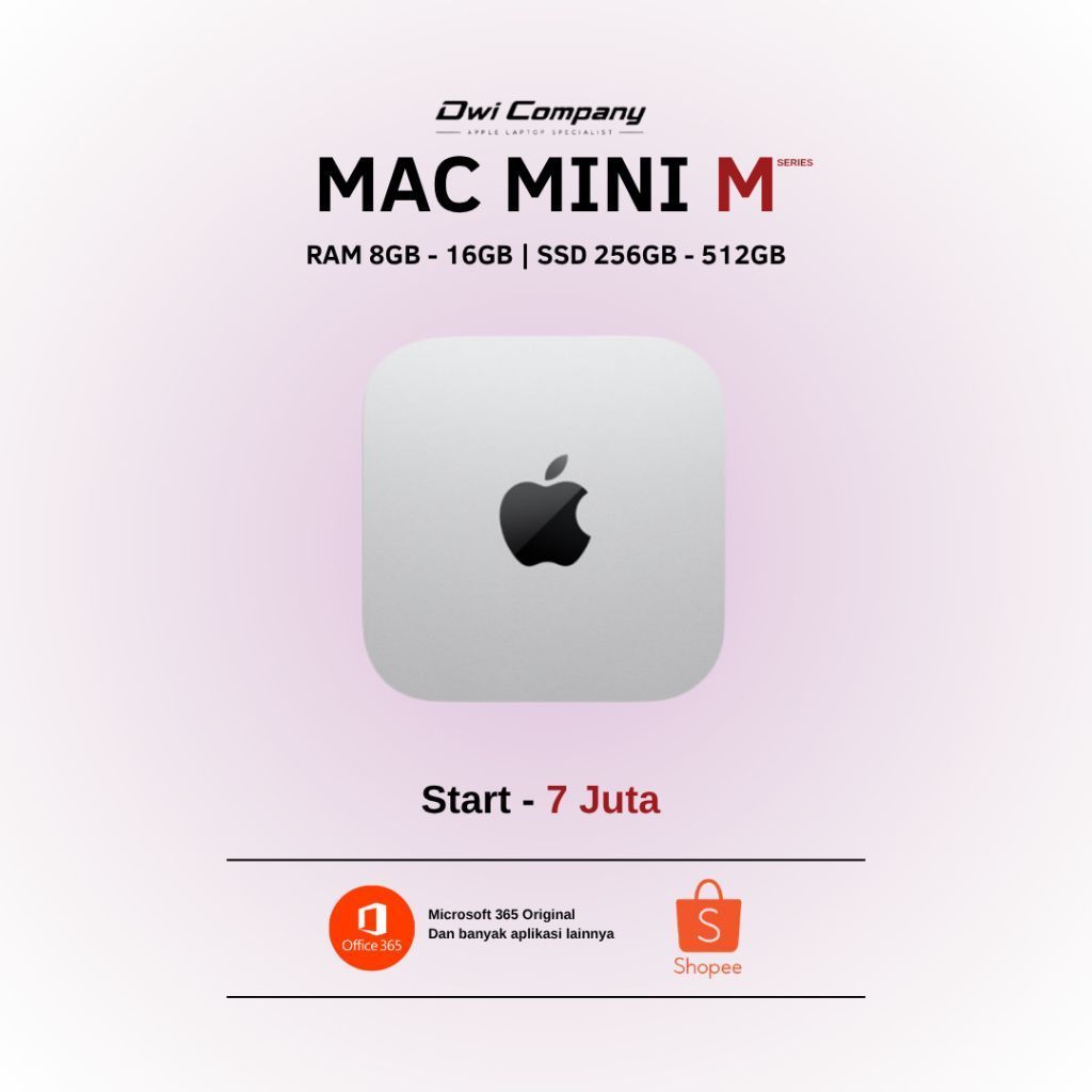(Pre-Owned) Mac Mini M1 M2 M4 8GB 16GB Second Bergaransi Berkualitas