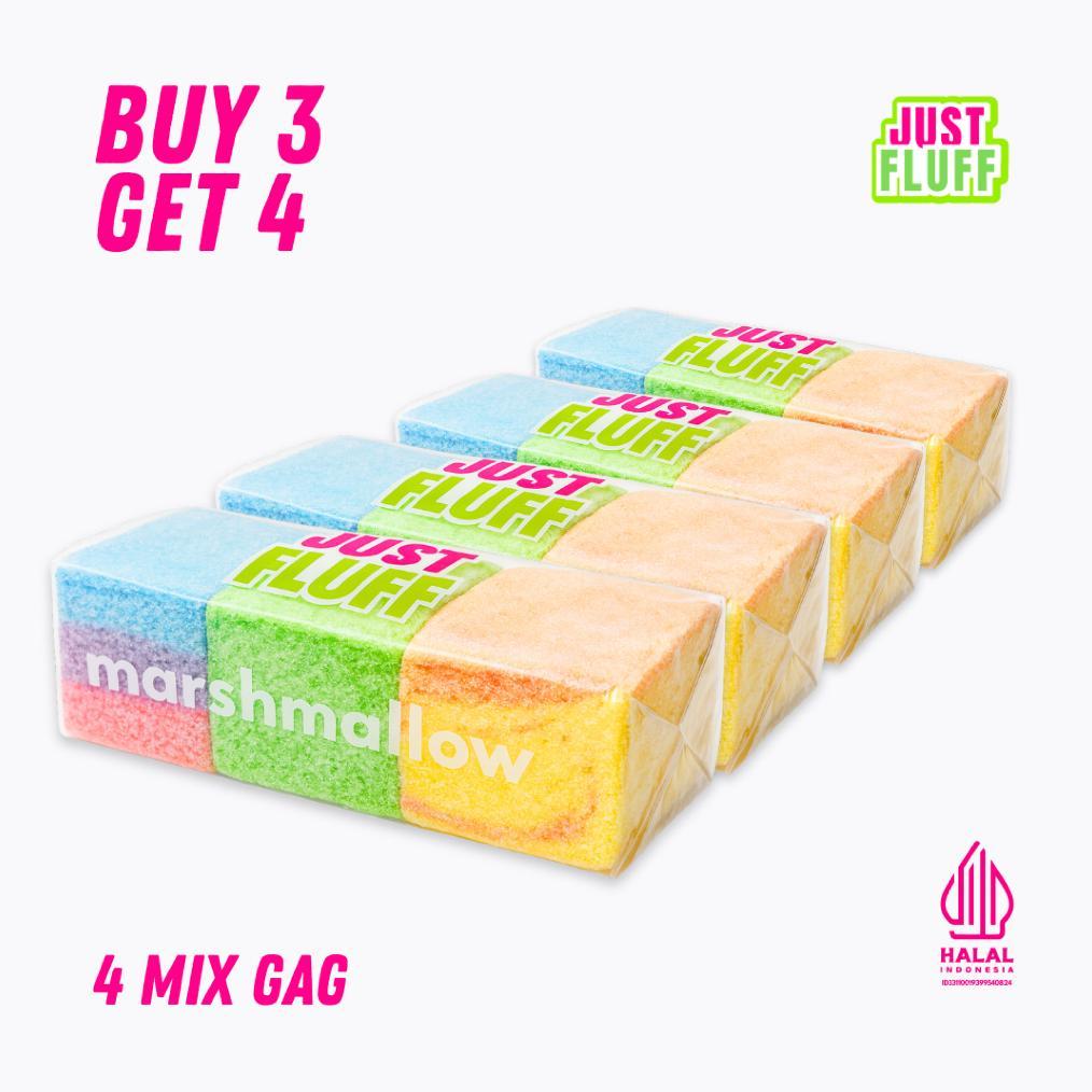 -PM- MARSHMALLOW MIX REGULER 4 PACK JUSTFLUFF [HALAL]