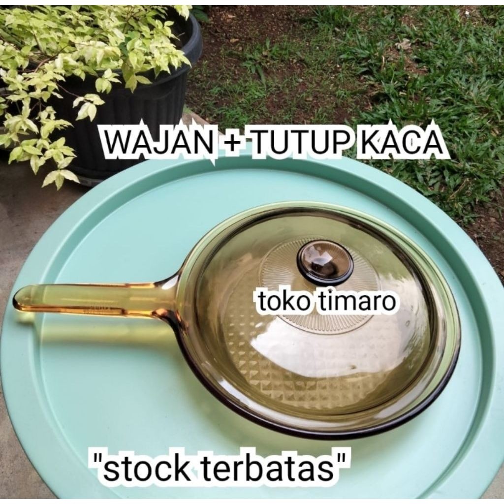 VISIONS SKILLET WAJAN KACA 23CM+TUTUP LACA