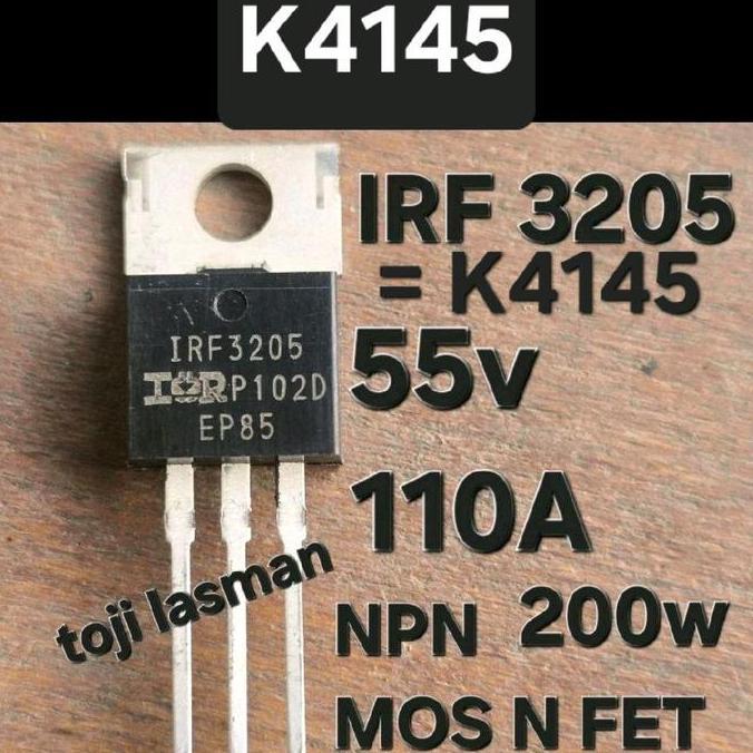 ( ORIGINAL  IRF 3205 )  IRF3205 55V 110A 200W MOS N FET IRF 2807 IRF 2807L, IRF 3205 IRF 3205L  L IR