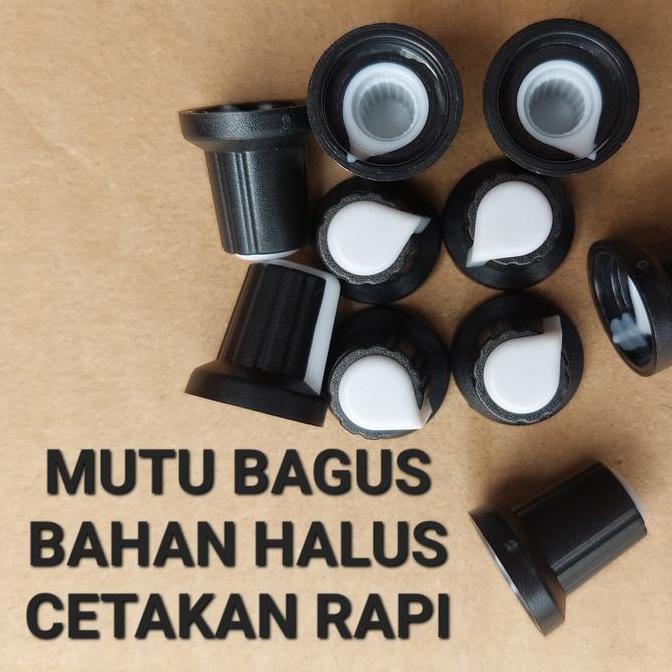 GLOSIR KNOP POTENSIO PLASTIK WARNA / LUBANG BULAT TOMBOL TUTUP POTENSIOMETER PLASTIK AS WARNA VOLUM 