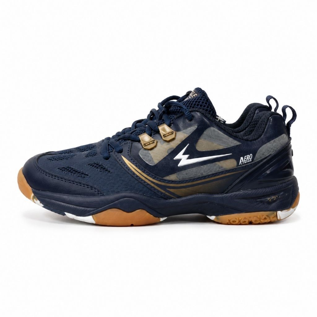 SEPATU BADMINTON EAGLE JET PRO - SEPATU EAGLE JET PRO - ORIGINAL EAGLE Size 38 /Biru Tua Emas