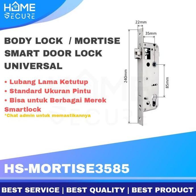 Ready Mortise Smart Door Lock Universal Body Kunci Smart Lock Bardi Avaro ++