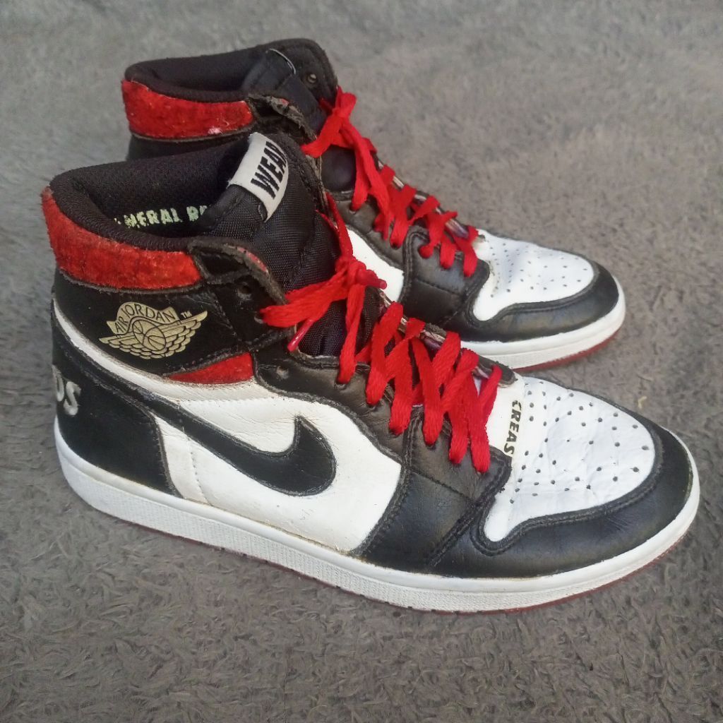 SEPATU NK3 AIR JORDAN 1 HIGH ORIGINAL SIZE 40.5 PRELOVED Kulit