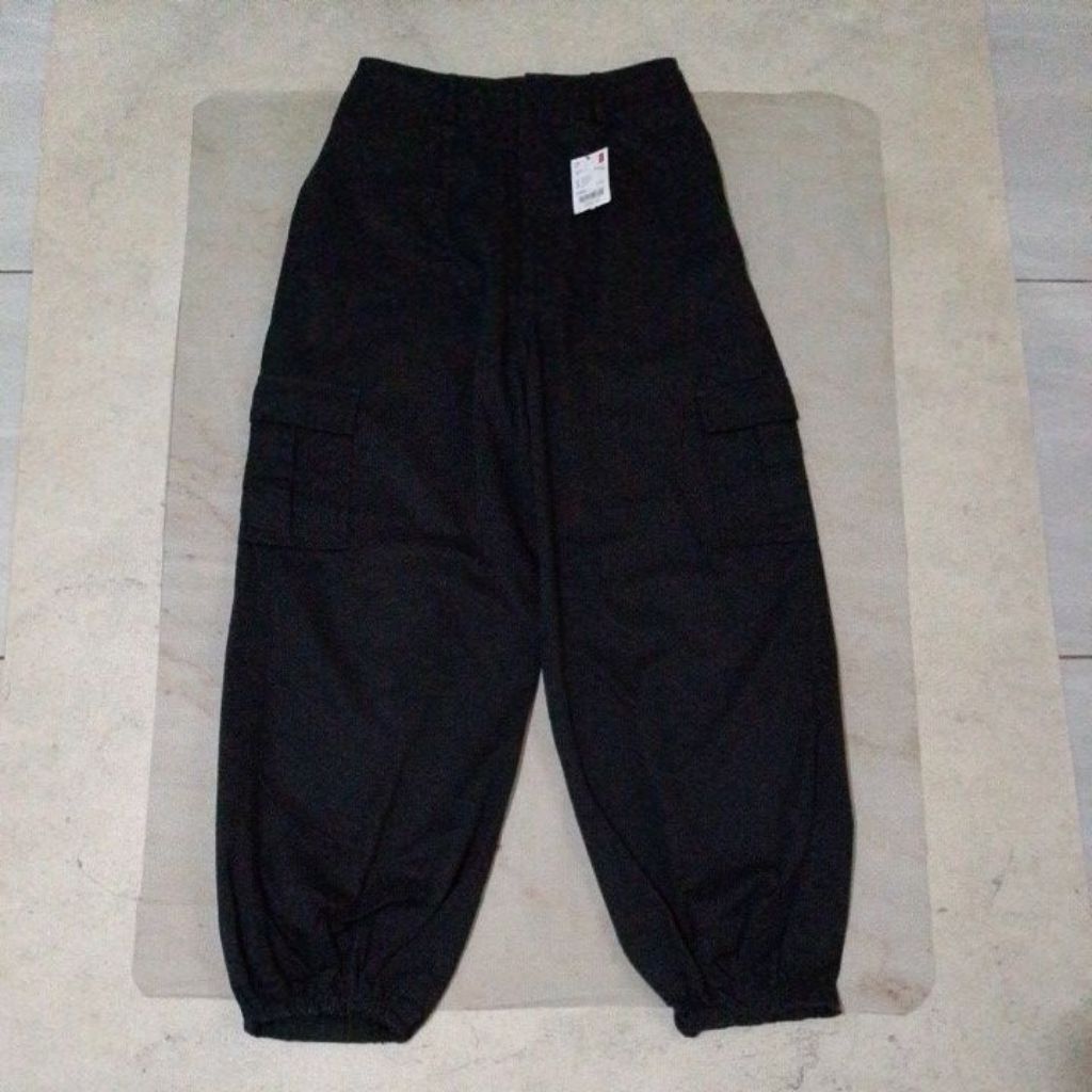 Celana Joger Cargo GRL Black