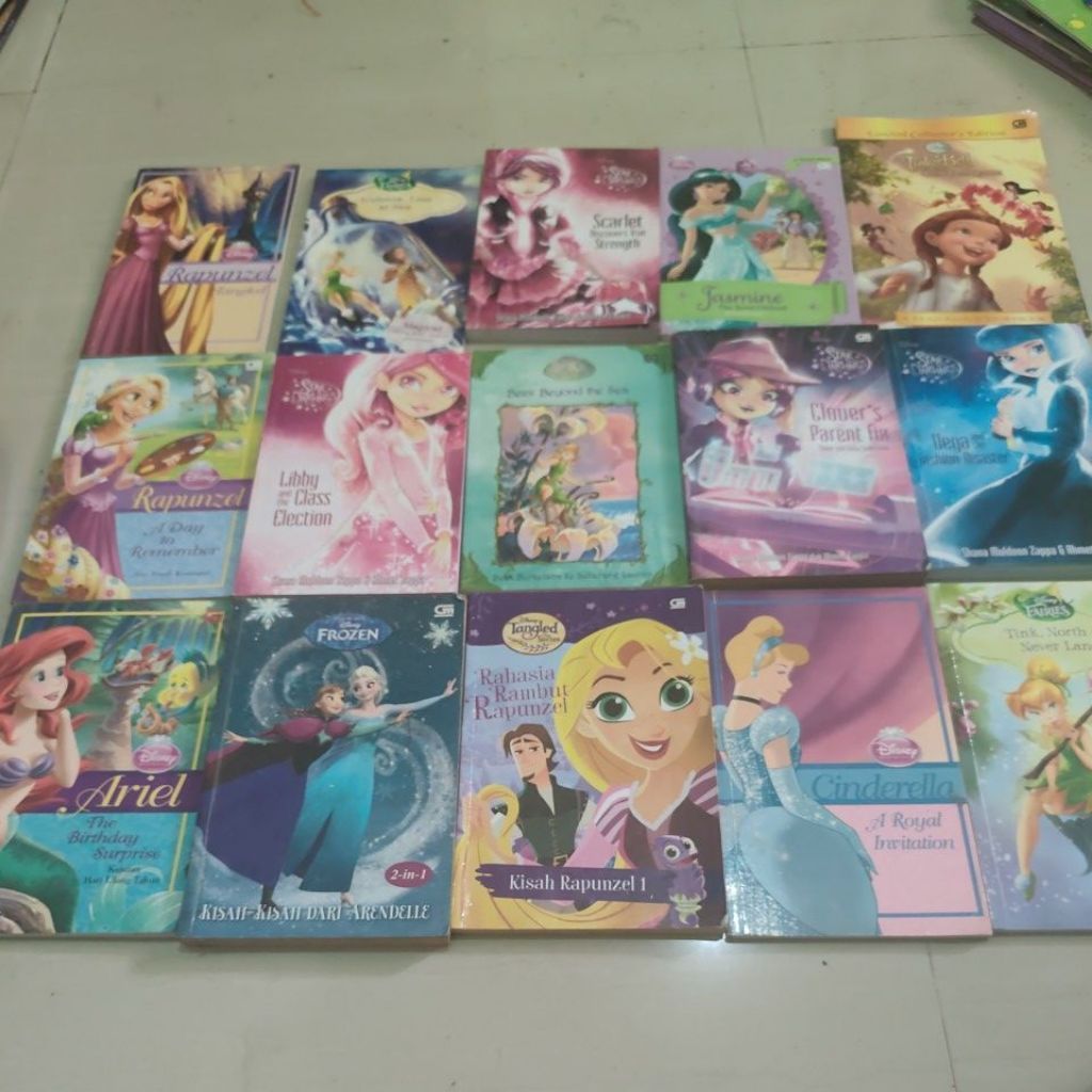 Buku Bacaan Novel Dongeng Disney Fairies Ready Banyak Judul Original Preloved