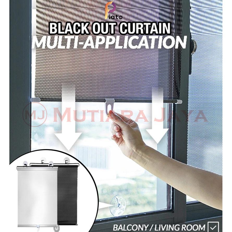 Tirai Jendela Gulung Tempel Rumah Kantor dapur Window Roll Blind