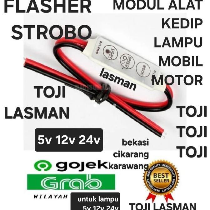 MODUL STROBO ALAT KEDIP PCB DRIVER RUNNING MODE  PESAWAT MODULE FLASH FLIP FLOP LAMPU LED 5V 12V 24V