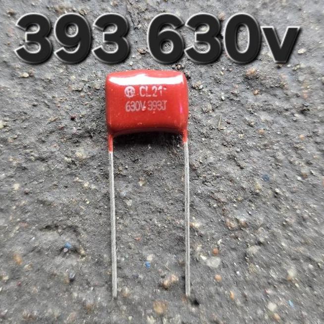 ( 393 630V )  630V393J CL21 630V 393J 393 393K 393J 39 NANO NF 39NF 400V 450V 400 450 V VOLT KAPASIT