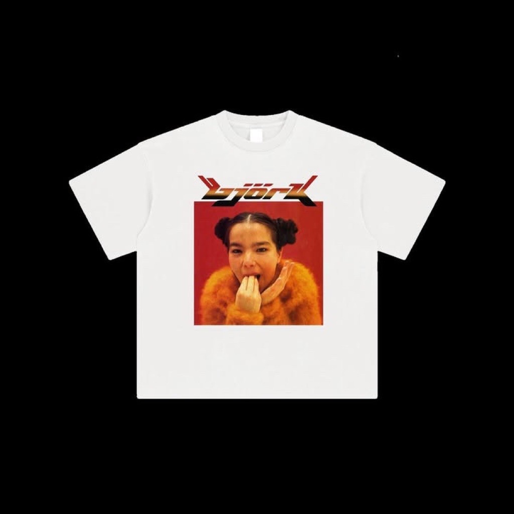 bjork White Tshirt