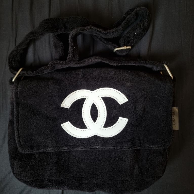 [prlvd] authentic tas chanel taehyung v bts fur flap sling bag vip gift ori