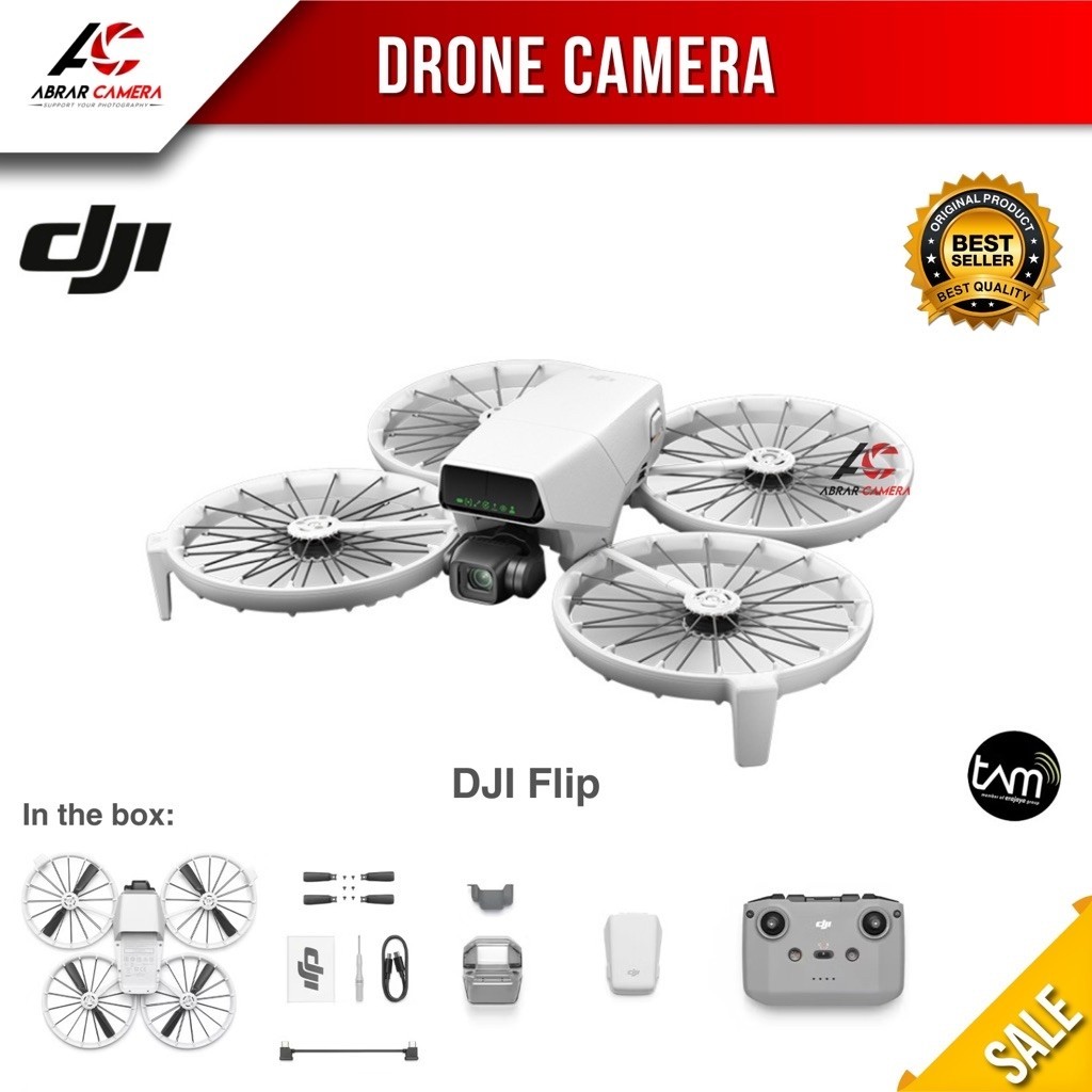 DJI Flip - Camera Drone 4K 60fps HDR - Drone Lipat 249g