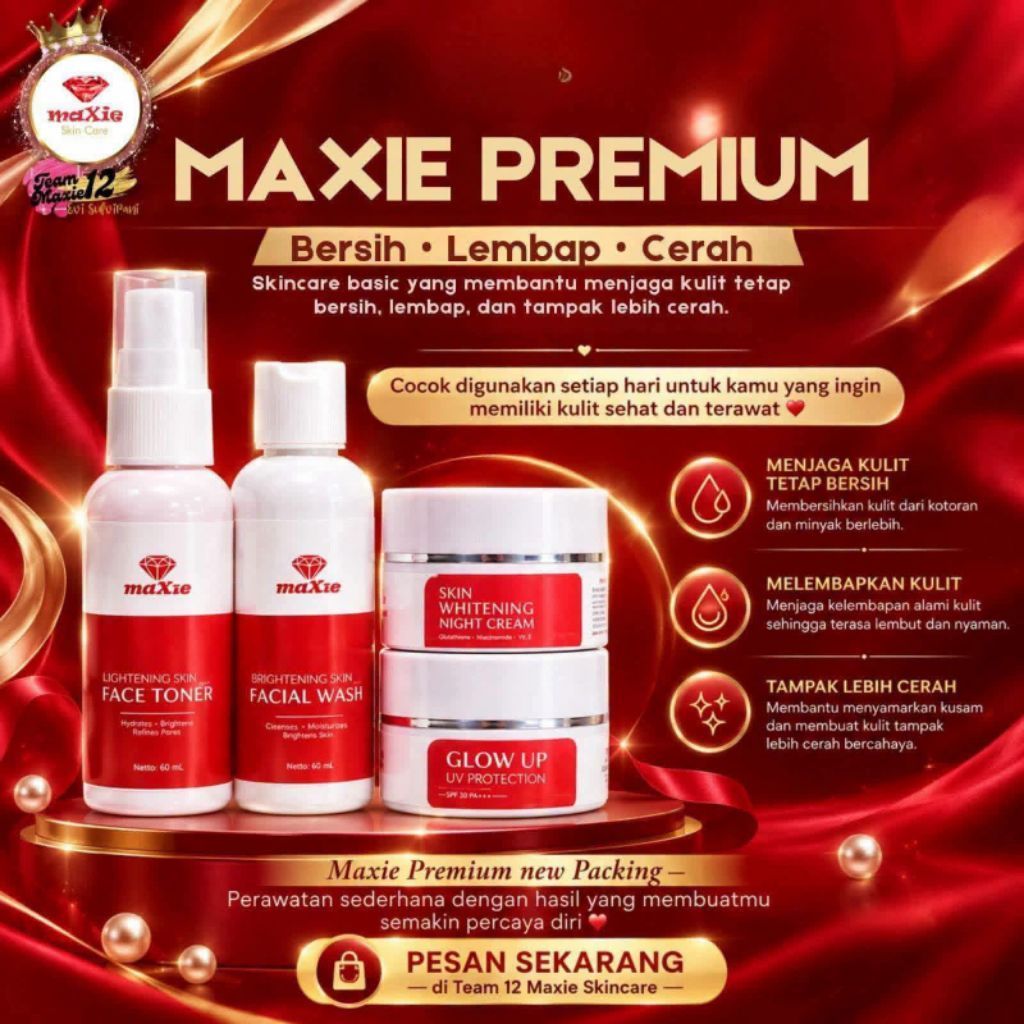 MAXIE PREMIUM/MAXIE SKINCARE PREMIUM/KEMASAN TERBARU SKINCARE MAXIE