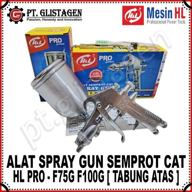 HL Spray Gun Tabung Atas F75G F100G HL Alat Semprot Semprotan Cat Spraygun F 75G 100G Tabung Atas OR